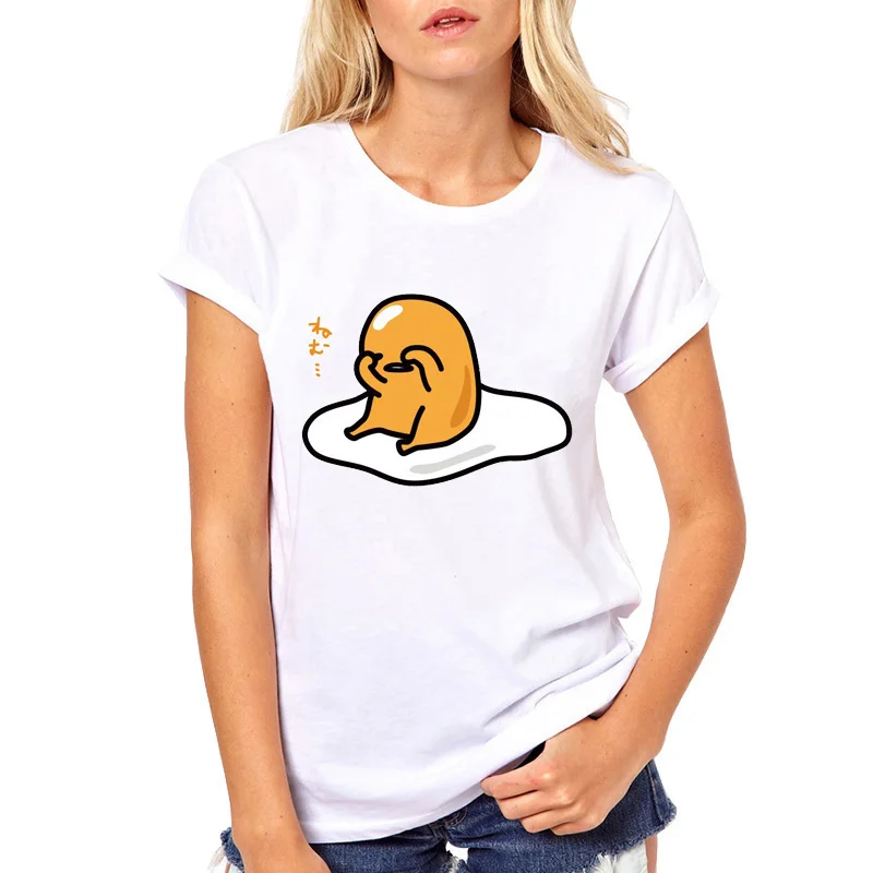 Gudetama Lazy Egg Cartoon T-Shirts For Female