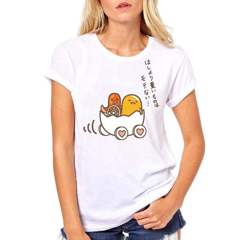 Gudetama Lazy Egg Cartoon T-Shirts For Female