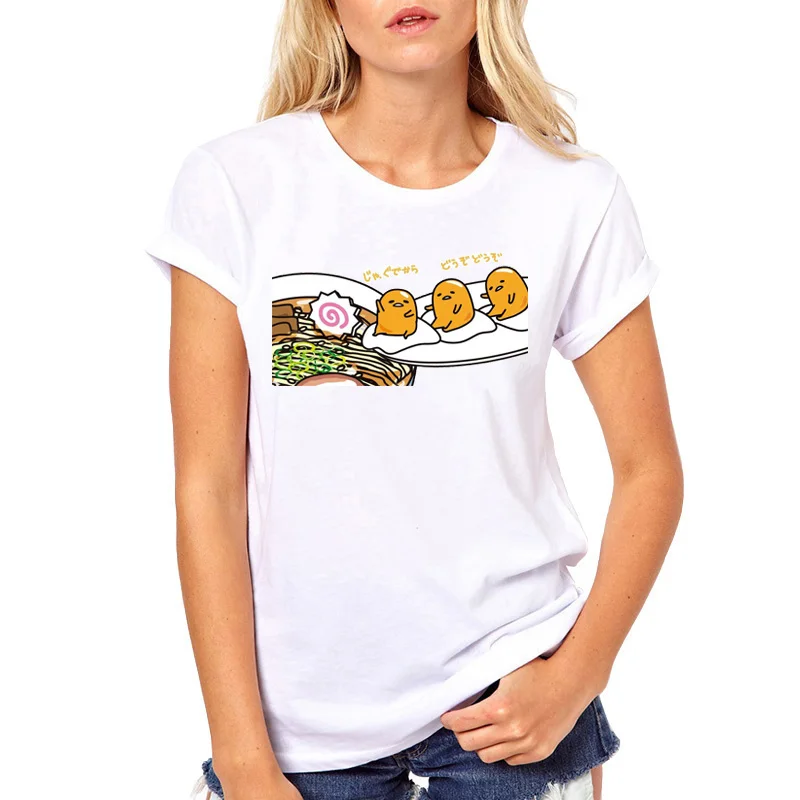 Gudetama Lazy Egg Cartoon T-Shirts For Female