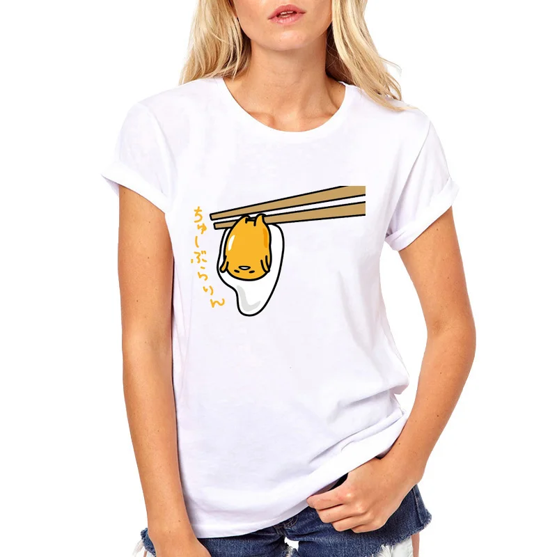 Gudetama Lazy Egg Cartoon T-Shirts For Female