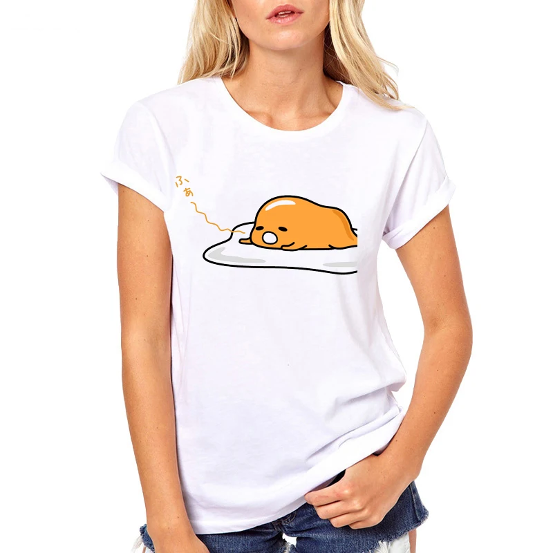 Gudetama Lazy Egg Cartoon T-Shirts For Female