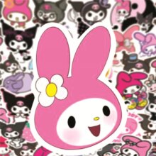 Kuromi Melody Keroppi Pekkle Gudetama Stationery Stickers Kuromi Melody Keroppi Pekkle Gudetama Stationery Stickers
