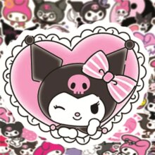 Kuromi Melody Keroppi Pekkle Gudetama Stationery Stickers Kuromi Melody Keroppi Pekkle Gudetama Stationery Stickers