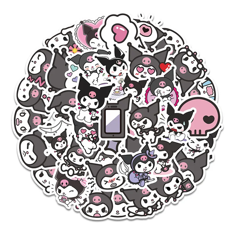 Kuromi Melody Keroppi Pekkle Gudetama Anime Stickers For Kids