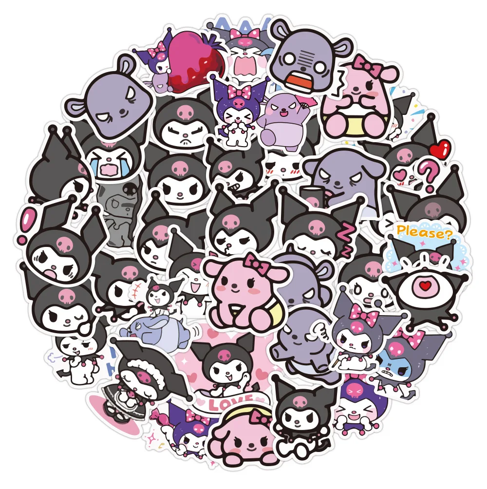 Kuromi Melody Keroppi Pekkle Gudetama Anime Stickers For Kids