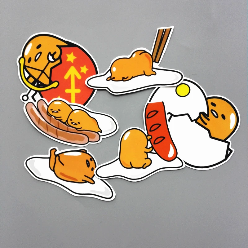 Gudetama Lazy Egg Cartoon Waterproof Sticker For Car Laptop Bicycle Gudetama Lazy Egg Cartoon Waterproof Sticker For Car Laptop Bicycle