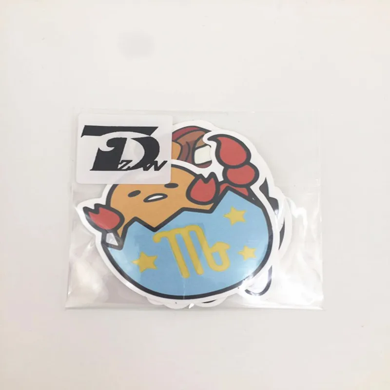 Gudetama Lazy Egg Cartoon Waterproof Sticker For Car Laptop Bicycle Gudetama Lazy Egg Cartoon Waterproof Sticker For Car Laptop Bicycle