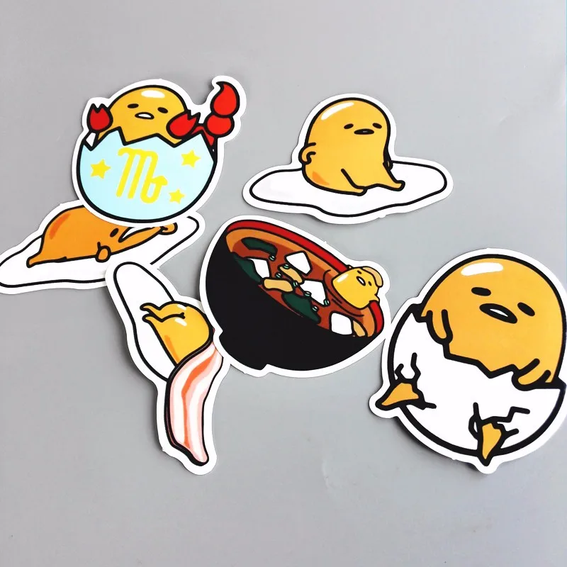 Gudetama Lazy Egg Cartoon Waterproof Sticker For Car Laptop Bicycle Gudetama Lazy Egg Cartoon Waterproof Sticker For Car Laptop Bicycle