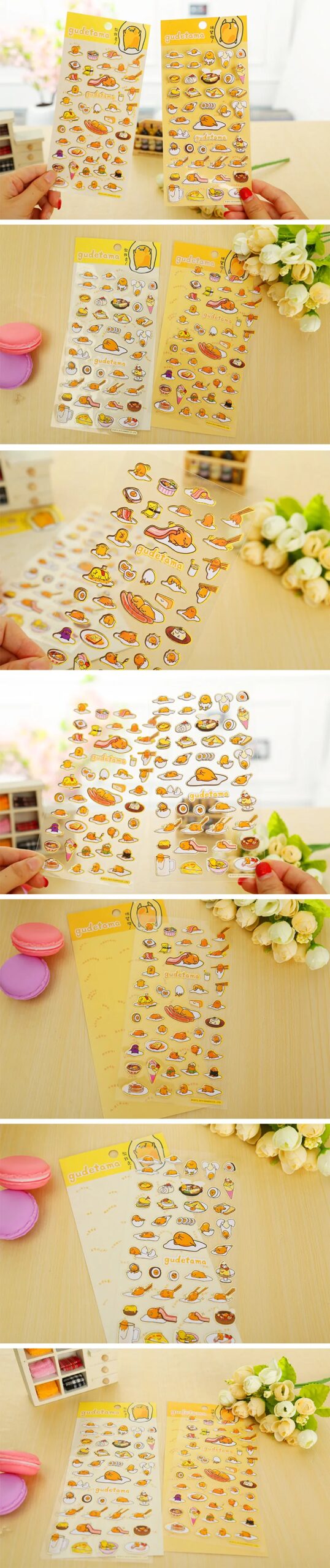 Gudetama Cartoon DIY Decoration Paper Sticker