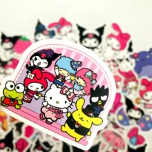 Kuromi Melody Keroppi Pekkle Gudetama Anime Stickers Kuromi Melody Keroppi Pekkle Gudetama Anime Stickers