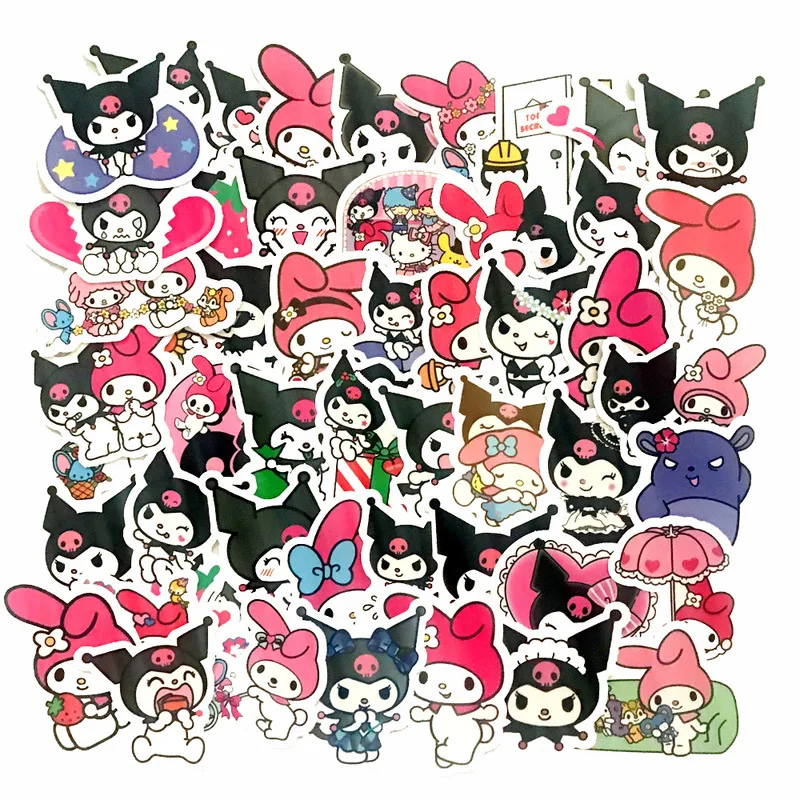 Kuromi Melody Keroppi Pekkle Gudetama Anime Stickers