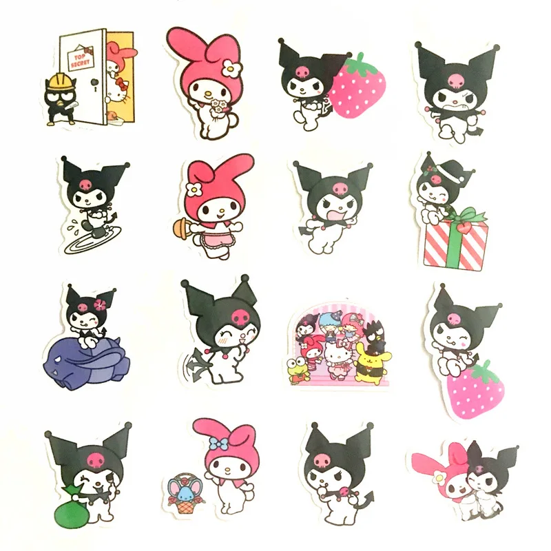 Kuromi Melody Keroppi Pekkle Gudetama Anime Stickers
