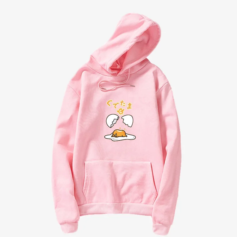 Gudetama Lazy Egg Printed Casual Long Sleeve Hoodie