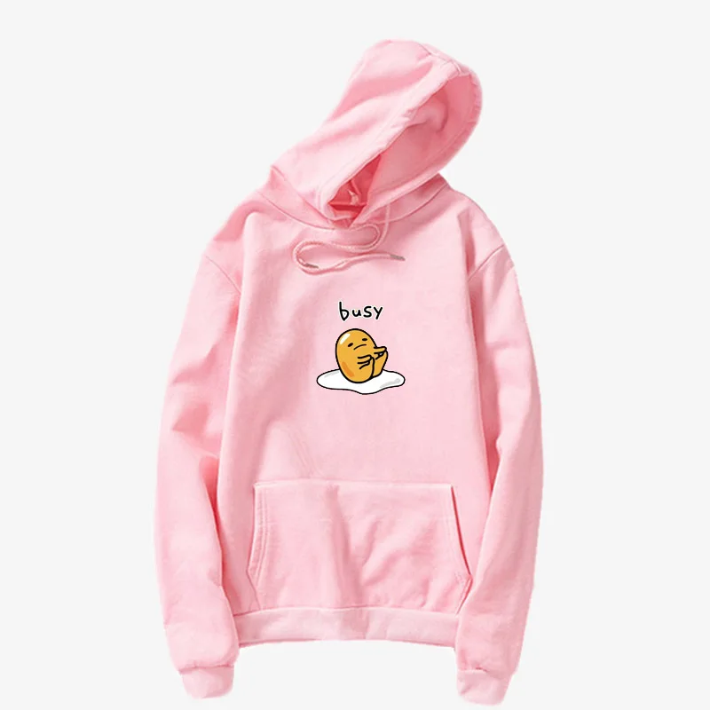 Gudetama Lazy Egg Printed Casual Long Sleeve Hoodie