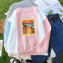 Gudetama Lazy Egg Yolk Scream Parody Print Streetwear For Women Gudetama Lazy Egg Yolk Scream Parody Print Streetwear For Women