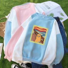 Gudetama Lazy Egg Yolk Scream Parody Print Streetwear For Women Gudetama Lazy Egg Yolk Scream Parody Print Streetwear For Women