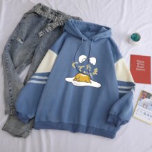 Gudetama Lazy Egg Yolk Printed Casual Hoodies For Female Gudetama Lazy Egg Yolk Printed Casual Hoodies For Female