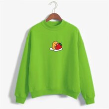 Kawaii Strawberry Gudetama Lazy Egg Fleece Pullover Kawaii Strawberry Gudetama Lazy Egg Fleece Pullover