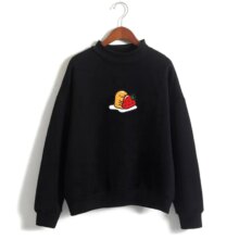 Kawaii Strawberry Gudetama Lazy Egg Fleece Pullover Kawaii Strawberry Gudetama Lazy Egg Fleece Pullover