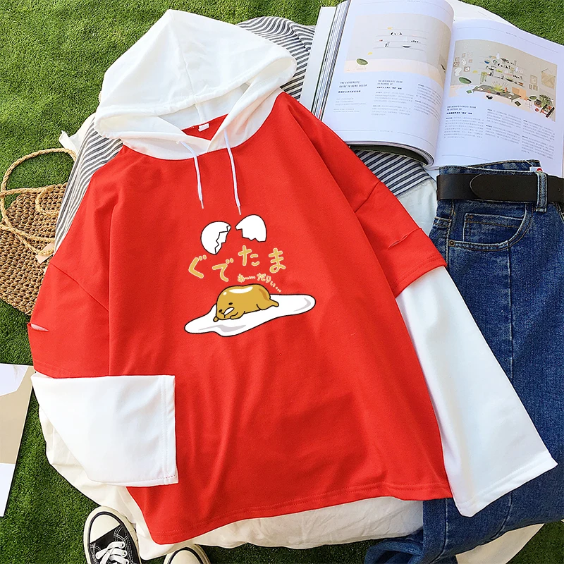 Kawaii Gudetama Lazy Egg Yolk Style Hooded Kawaii Gudetama Lazy Egg Yolk Style Hooded