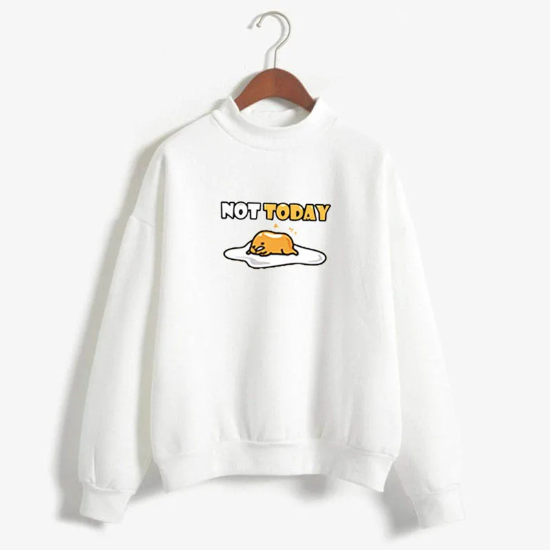 Gudetama Printed Long Sleeve Round Neck Pullover Gudetama Printed Long Sleeve Round Neck Pullover