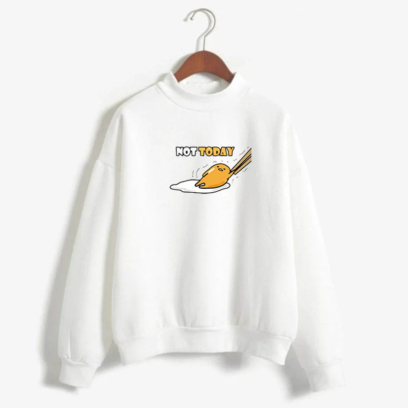 Gudetama Printed Long Sleeve Round Neck Pullover Gudetama Printed Long Sleeve Round Neck Pullover