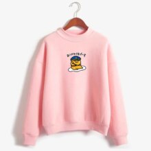 Kawaii Gudetama Cartoon Round Neck Fleece Pullover Kawaii Gudetama Cartoon Round Neck Fleece Pullover