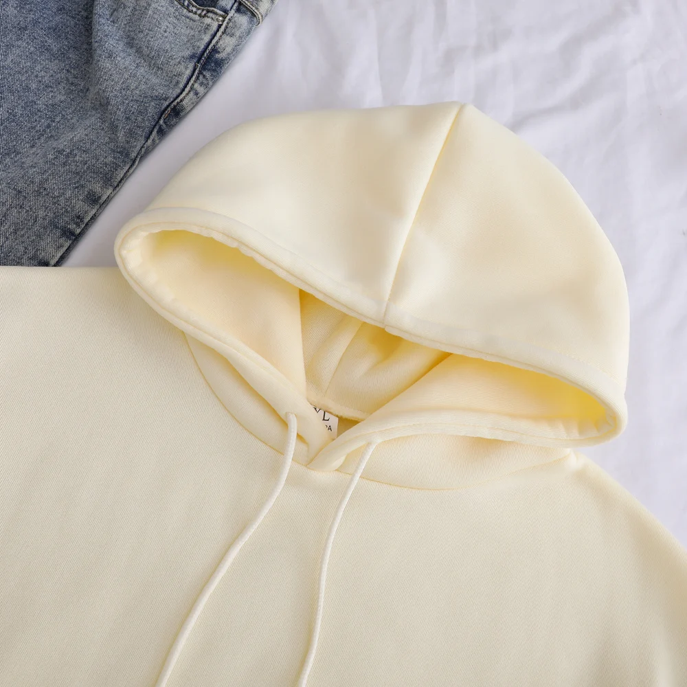 Kawaii Gudetama Lazy Egg Print Fleece Patchwork Casual Hoodie Kawaii Gudetama Lazy Egg Print Fleece Patchwork Casual Hoodie