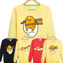Lazy Egg Gudetama Yolk Long Sleeve Hoodie Lazy Egg Gudetama Yolk Long Sleeve Hoodie