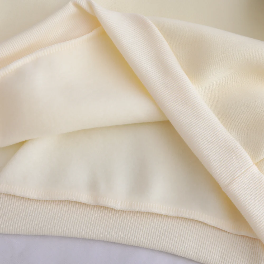 Kawaii Gudetama Print Fleece Casual Hooded