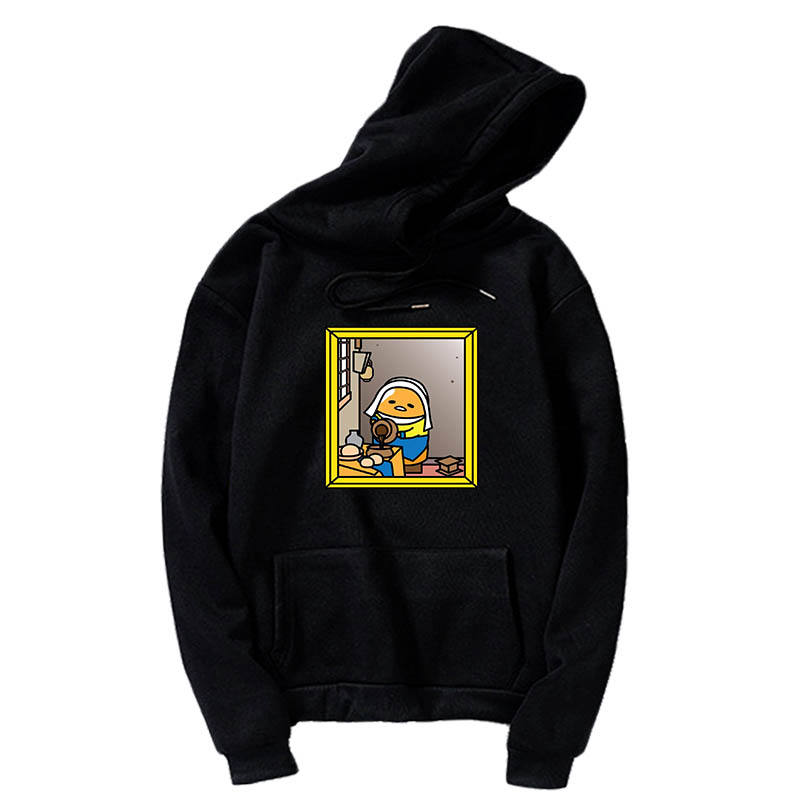 Lazy Egg Gudetama Long Sleeve Harajuku Casual Hoodie