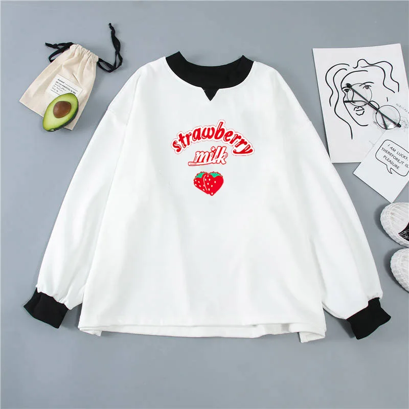 Gudetama Lazy Print Round Neck Long Sleeve Hoodie Gudetama Lazy Print Round Neck Long Sleeve Hoodie