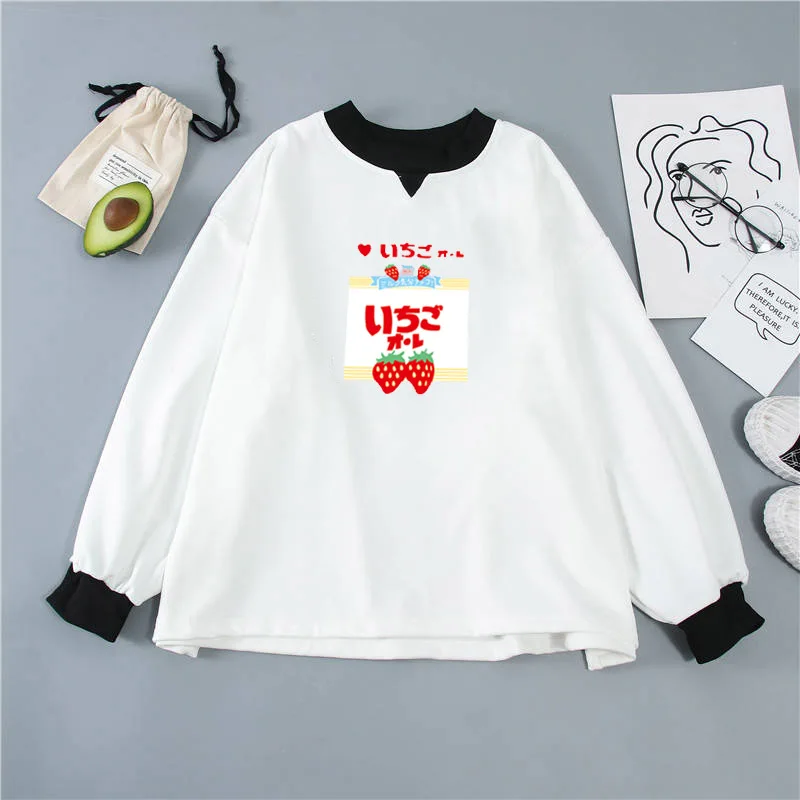 Gudetama Lazy Print Round Neck Long Sleeve Hoodie Gudetama Lazy Print Round Neck Long Sleeve Hoodie