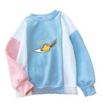 Gudetama Loose Fleece Casual Sweatshirt Gudetama Loose Fleece Casual Sweatshirt