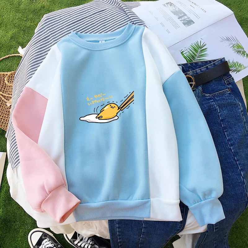 Gudetama Loose Fleece Casual Sweatshirt