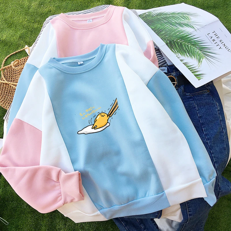 Gudetama Loose Fleece Casual Sweatshirt
