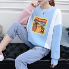 Kawaii Gudetama Cartoon Print Casual Fleece Hoodie Kawaii Gudetama Cartoon Print Casual Fleece Hoodie