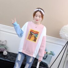 Kawaii Gudetama Cartoon Print Casual Fleece Hoodie Kawaii Gudetama Cartoon Print Casual Fleece Hoodie