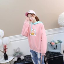 Kawaii Cartoon Gudetama Lazy Egg Yolk Print Hoodie Kawaii Cartoon Gudetama Lazy Egg Yolk Print Hoodie