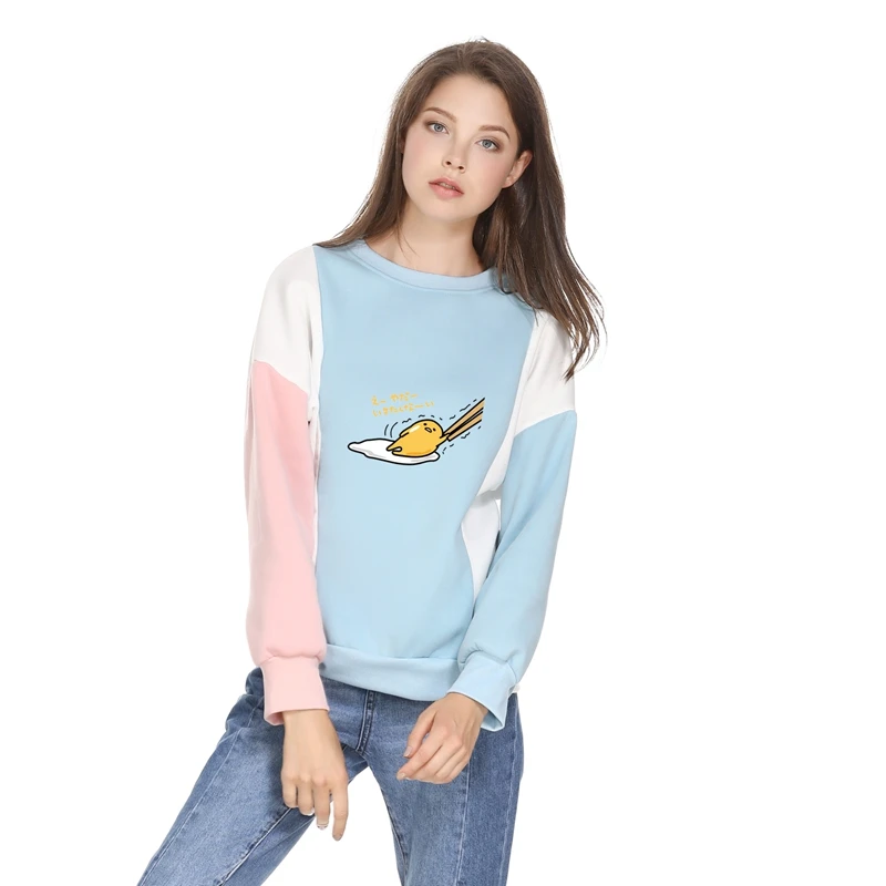 Anime Gudetama Fleece Loose Casual Sweatshirt