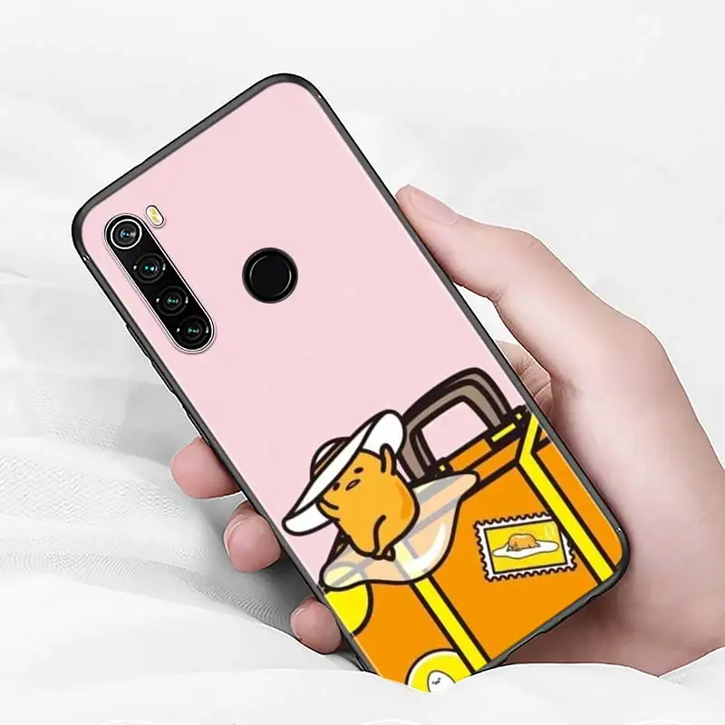 Gudetama Lazy Egg Silicone Phone Case For Xiaomi Redmi Note 9 9S Max 8T 8 7 6 5 Pro 5A 4X 4 Soft Black Cover
