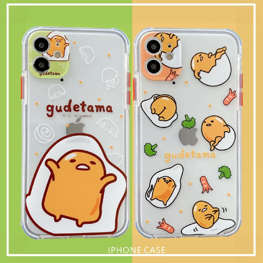 Anime Gudetam Lazy Egg Anti-Fall Clear Soft Phone Case Anime Gudetam Lazy Egg Anti-Fall Clear Soft Phone Case