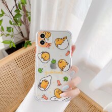Anime Gudetam Lazy Egg Anti-Fall Clear Soft Phone Case Anime Gudetam Lazy Egg Anti-Fall Clear Soft Phone Case