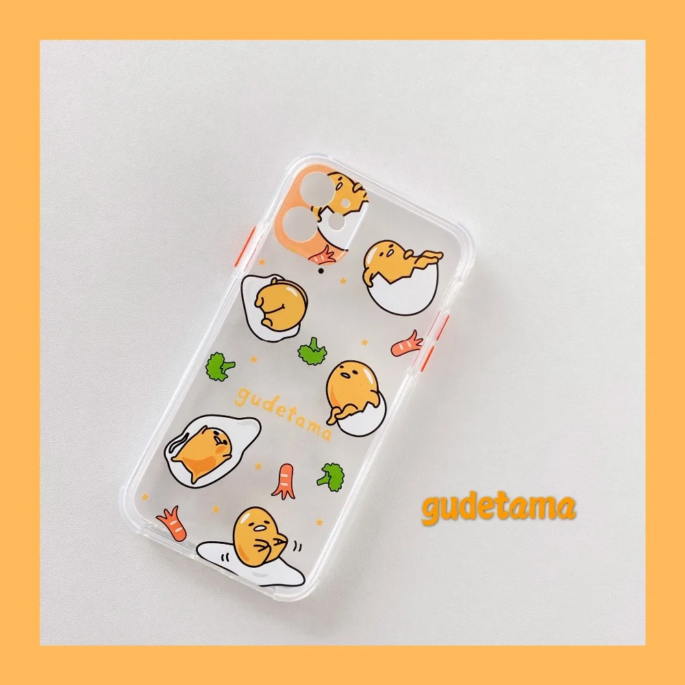 Anime Gudetam Lazy Egg Anti-Fall Clear Soft Phone Case Anime Gudetam Lazy Egg Anti-Fall Clear Soft Phone Case