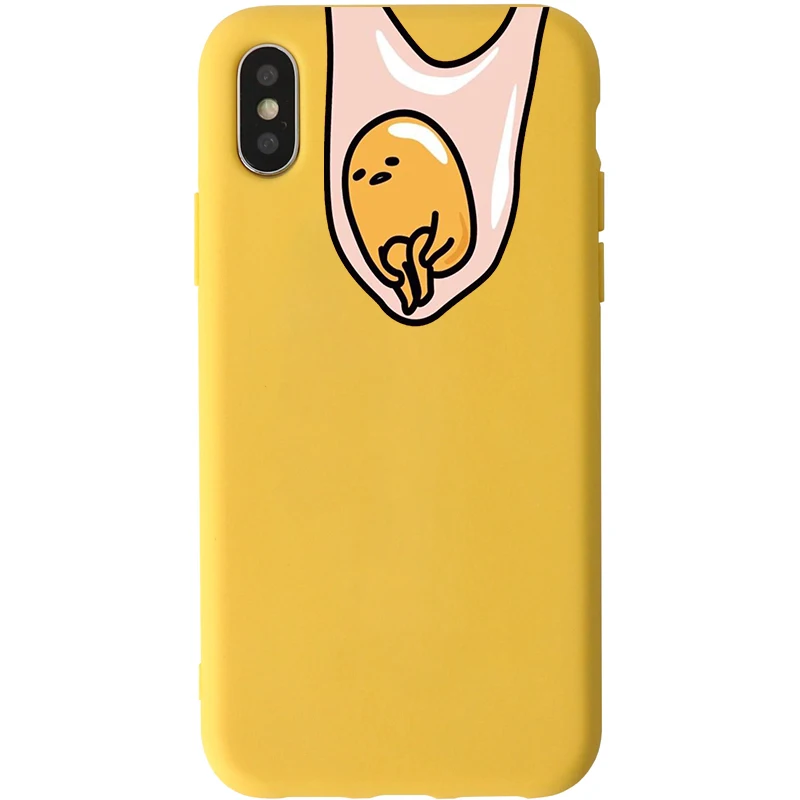 Gudetama Lazy Egg Yellow Soft Silicone Phone Case Cover