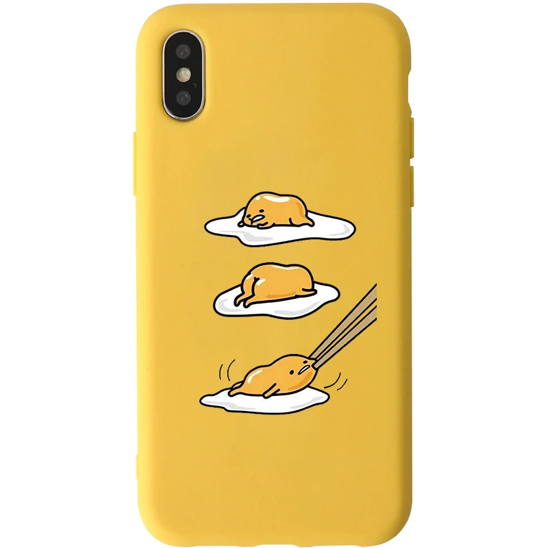Gudetama Lazy Egg Yellow Soft Silicone Phone Case Cover