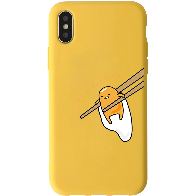 Gudetama Lazy Egg Yellow Soft Silicone Phone Case Cover
