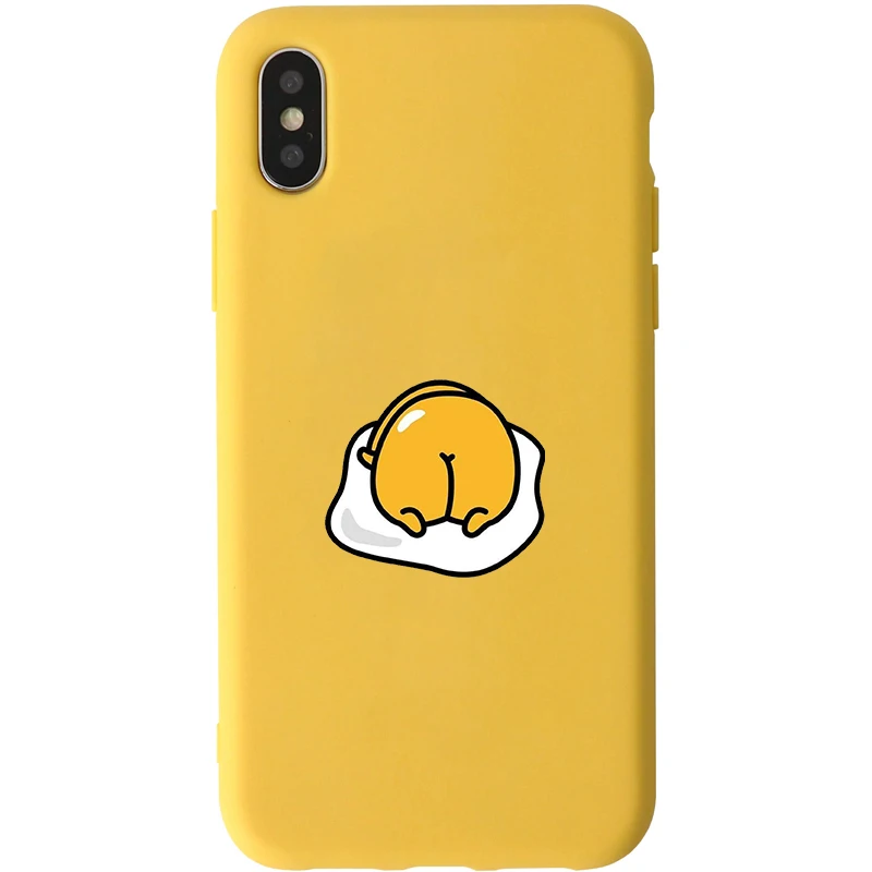 Gudetama Lazy Egg Yellow Soft Silicone Phone Case Cover
