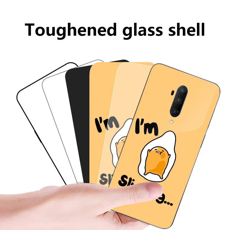 Gudetama Lazy Egg Glass Phone Case