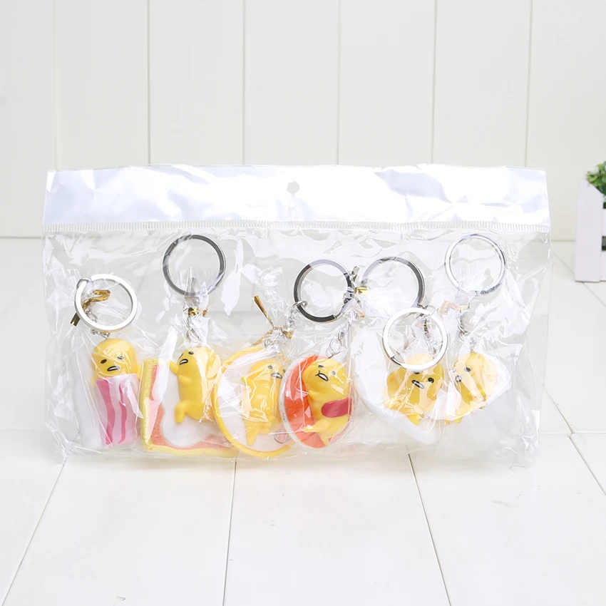 Cartoon Gudetama Egg PVC Figure Toy Keychain Cartoon Gudetama Egg PVC Figure Toy Keychain